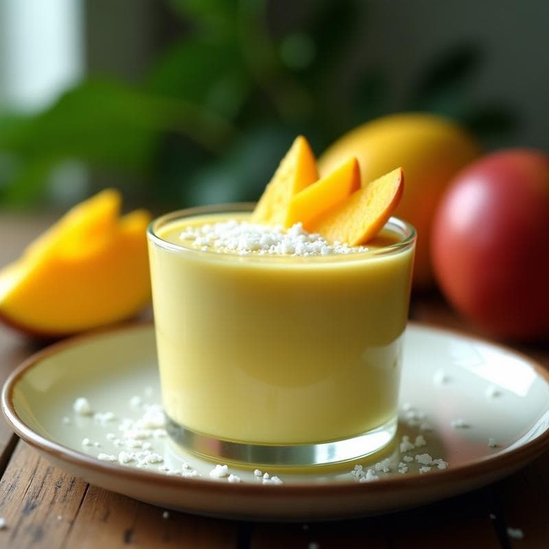 Mousse de Mango y Aguacate con Jengibre: Postre Brasilero Vegano y Sin Lácteos