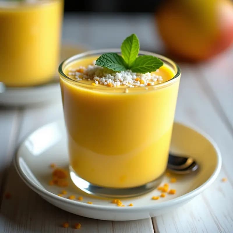 Mousse de Mango y Chía con Toque de Jengibre: Postre Vegano Keto en 5 Minutos