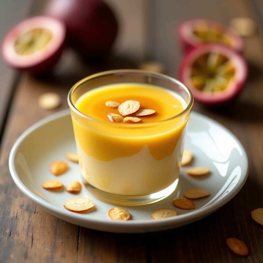 Mousse de Mango y Chía con Swirl de Pasión Fruta: Postre Peruano Sin Lácteos