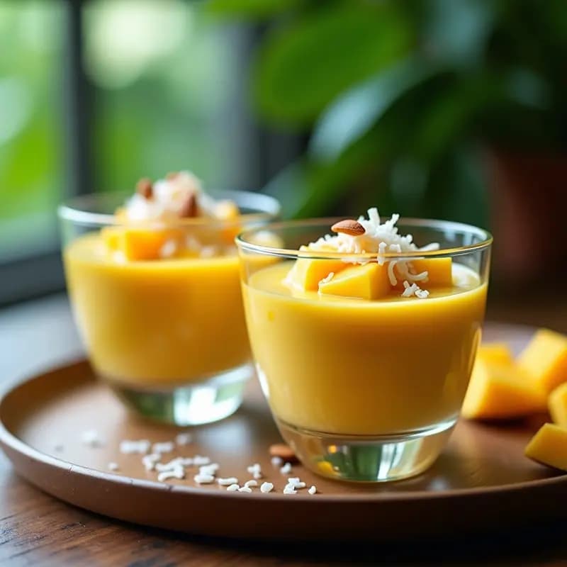 Mousse de Mango y Chía: Postre Colombiano Sin Azúcar y Alto en Omega-3