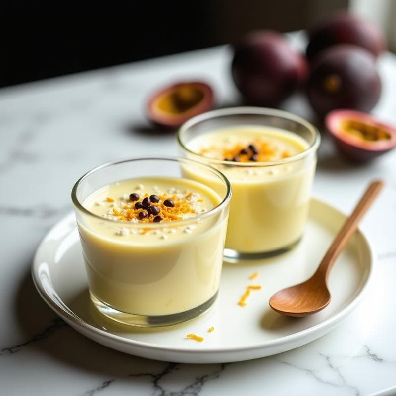 Mousse de Maracuyá y Aquafaba: Postre Vegano Sin Horno y Bajo en Calorías