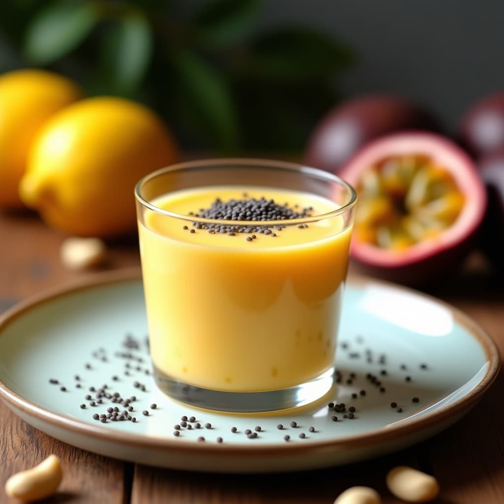 Mousse de Maracuyá con Aquafaba y Semillas de Amapola: Postre Vegano Sin Cocción