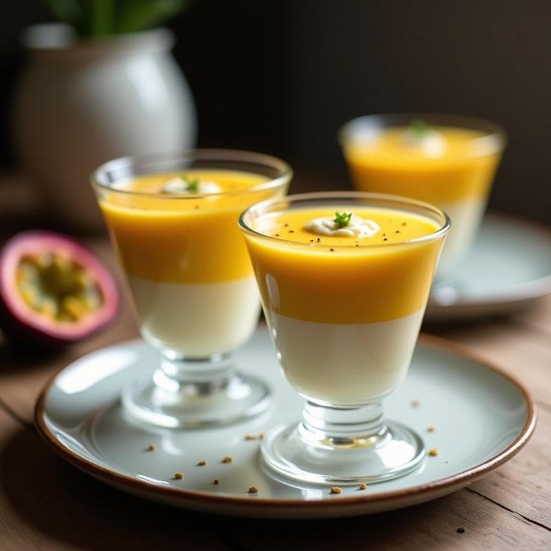 Mousse de Maracuyá y Chocolate Blanco Vegano: Postre Brasilero Sin Huevo