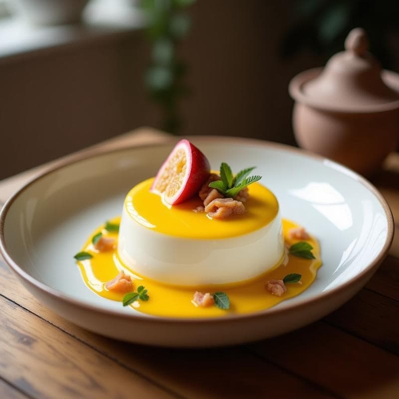 Mousse de Maracuyá y Coco con Base de Chía: Postre Colombiano Sin Azúcar en 10 Minutos
