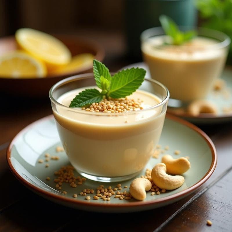 Mousse de Marañón y Limón Yuzu: Postre Filipino Sin Lácteos y Keto