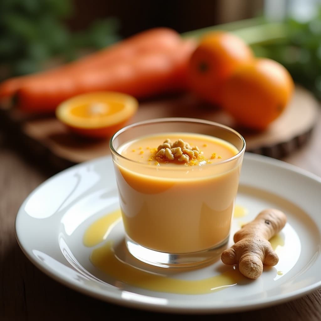 Mousse de Marchew con Jengibre y Naranja: Postre Polaco Sin Azúcar