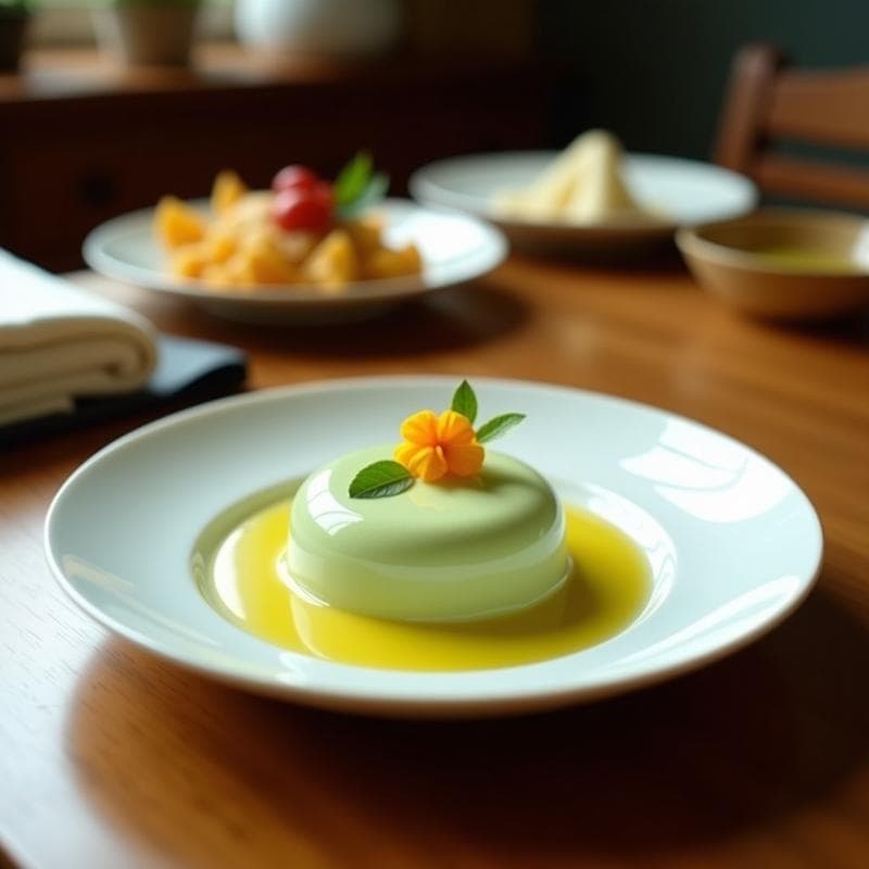 Mousse de Matcha y Yuzu con Base de Coco: Postre Japonés Sin Azúcar