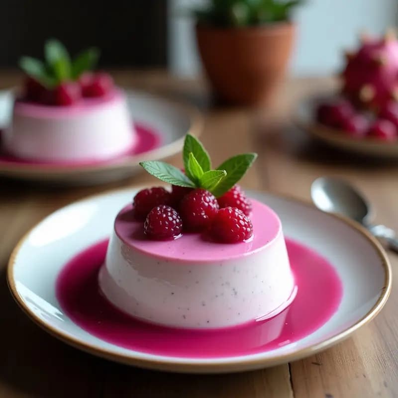 Mousse de Pitaya Rosa y Coco: Postre Keto Sin Azúcar y Sin Lácteos