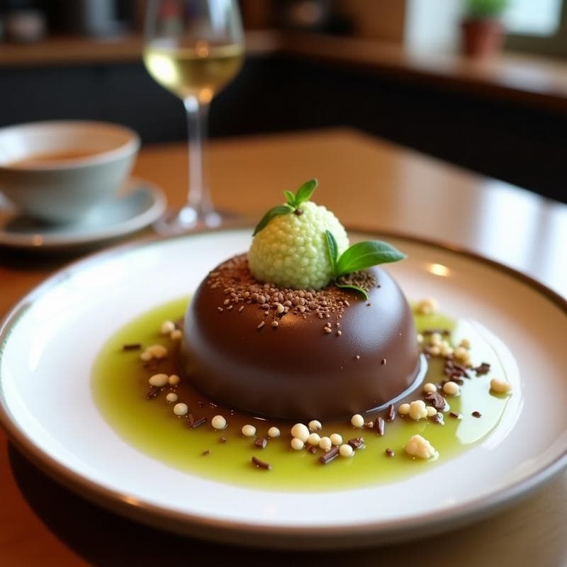 Mousse de Wasabi y Chocolate Negro: Postre Japonés Innovador Sin Azúcar