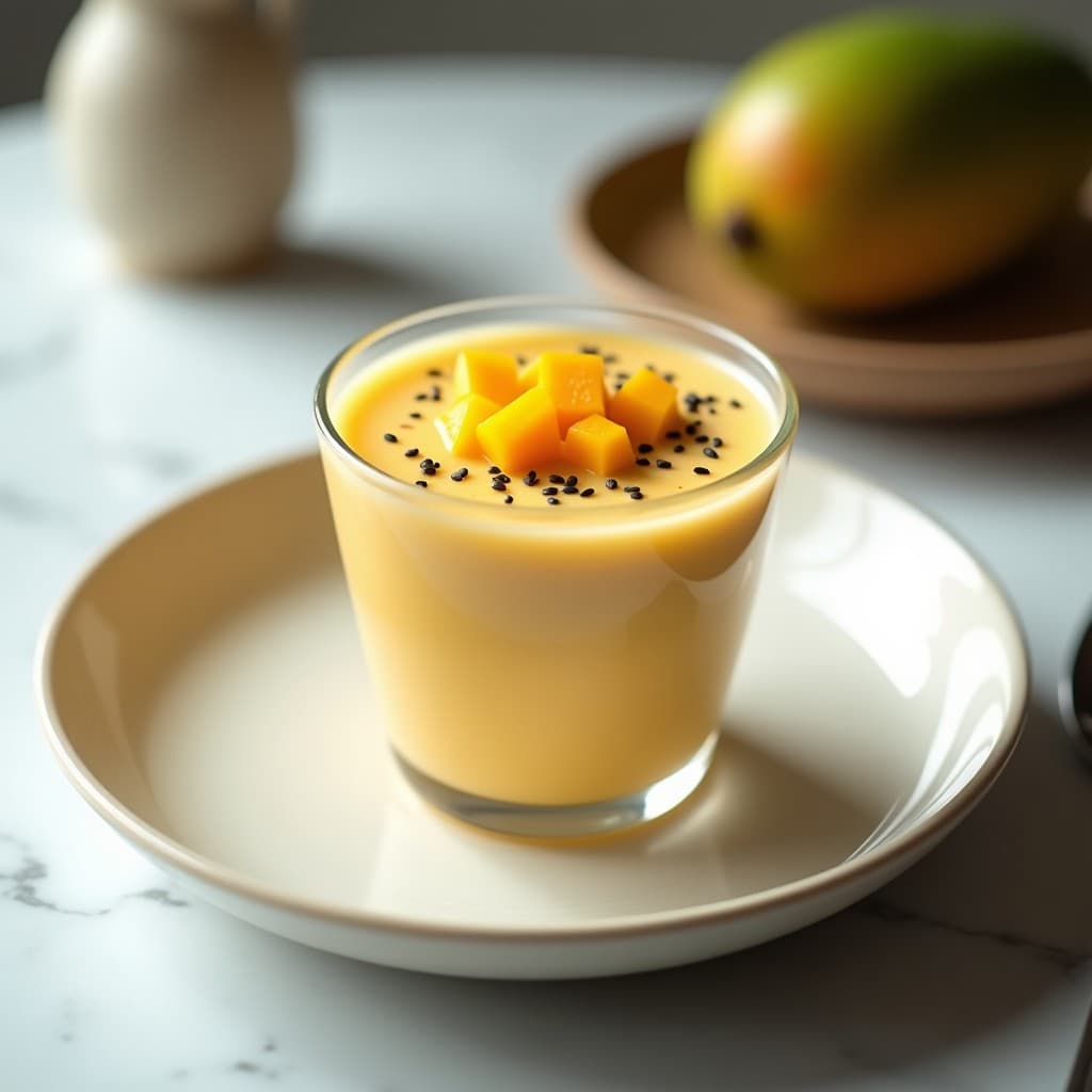 Mousse de Wasabi y Mango: Postre Japonés Sin Azúcar con Textura Aérea