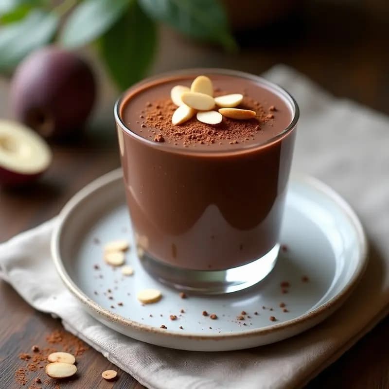 Mousse de Zapote Negro y Cacao: Postre Centroamericano Keto Sin Lácteos