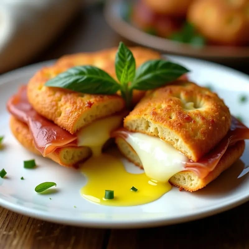 Mozzarella in Carrozza con Jamón Serrano: Entrante Italiano Crujiente en Airfryer