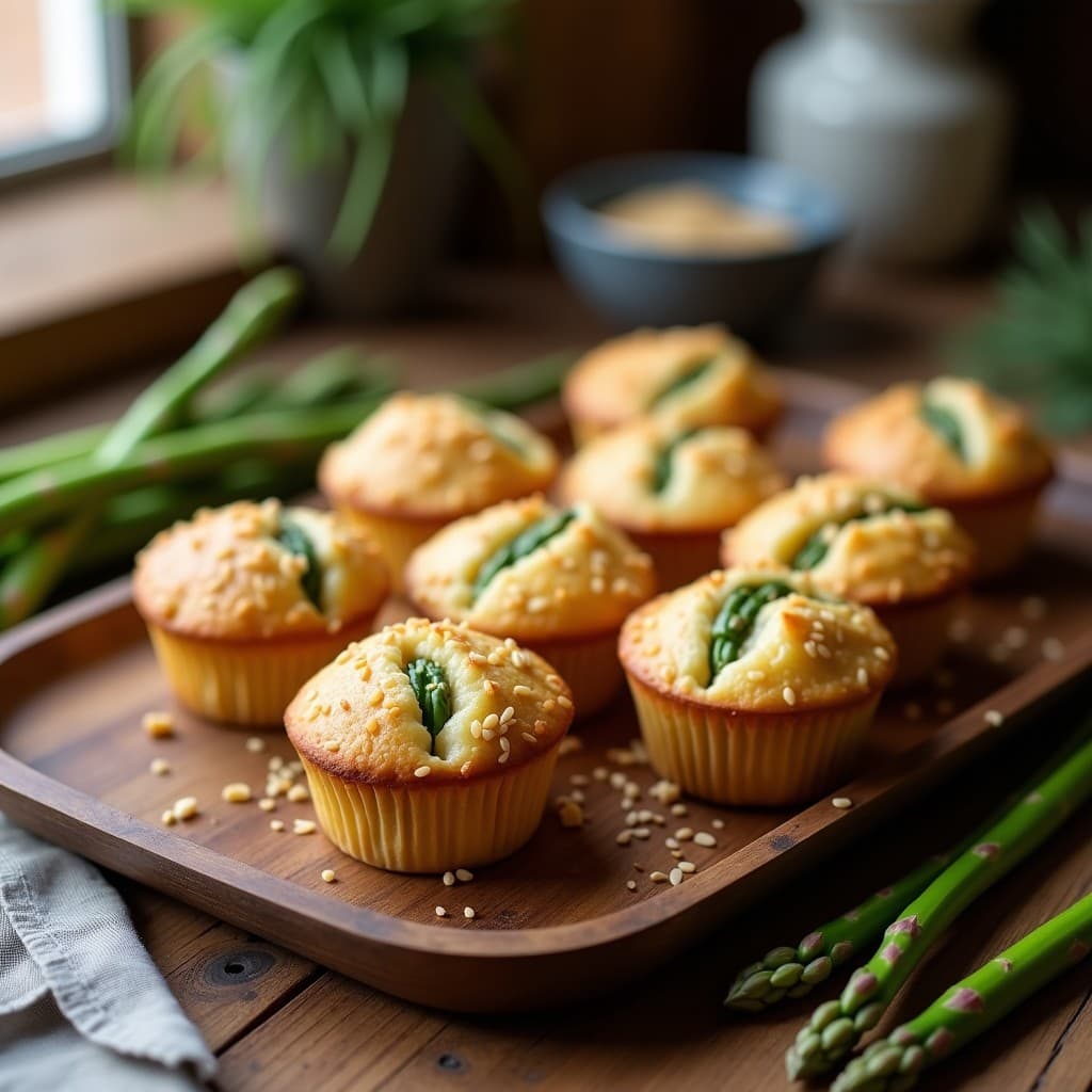 Muffins Salados de Harina de Almendra y Espárragos: Receta Keto en Thermomix con Toque Crujiente