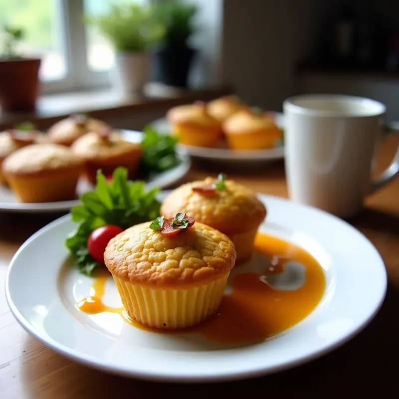 Muffins de Batata y Bacon de Tempeh: Desayuno Vegano Alto en Proteína en Thermomix
