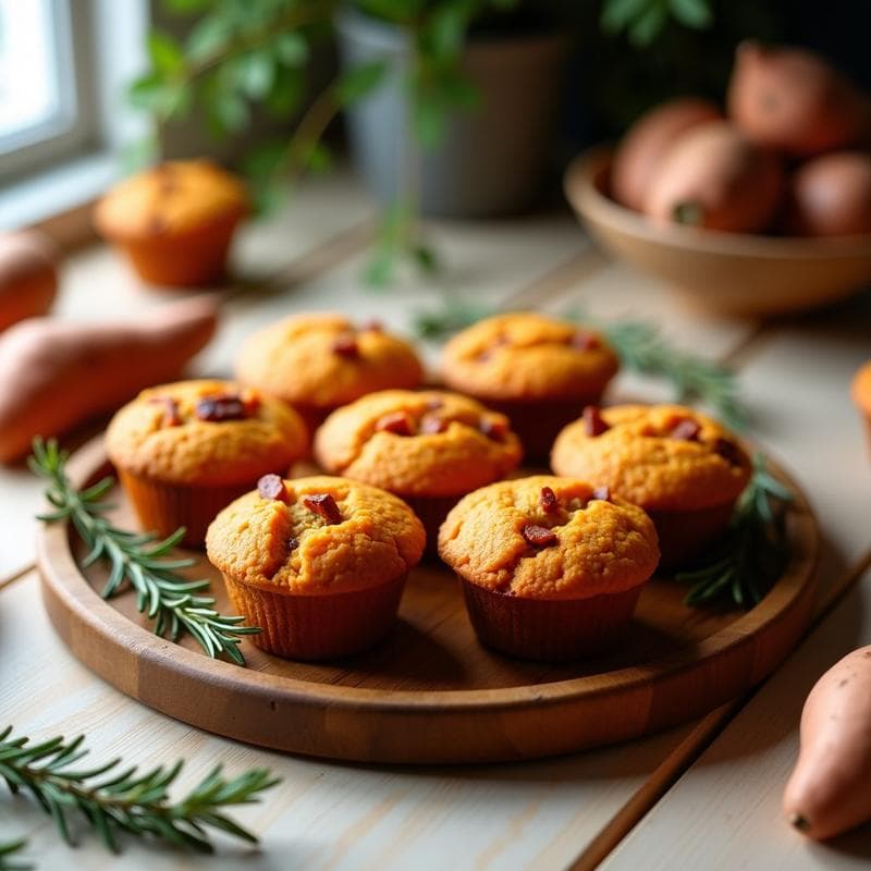 Muffins Salados de Batata y Chorizo Vegano: Receta para Tupper con Toque Español