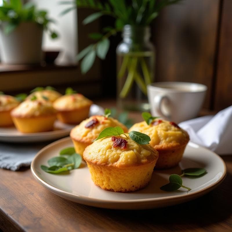 Muffins de Batata Morada y Queso de Cabra: Desayuno Sin Harina y Rico en Antioxidantes
