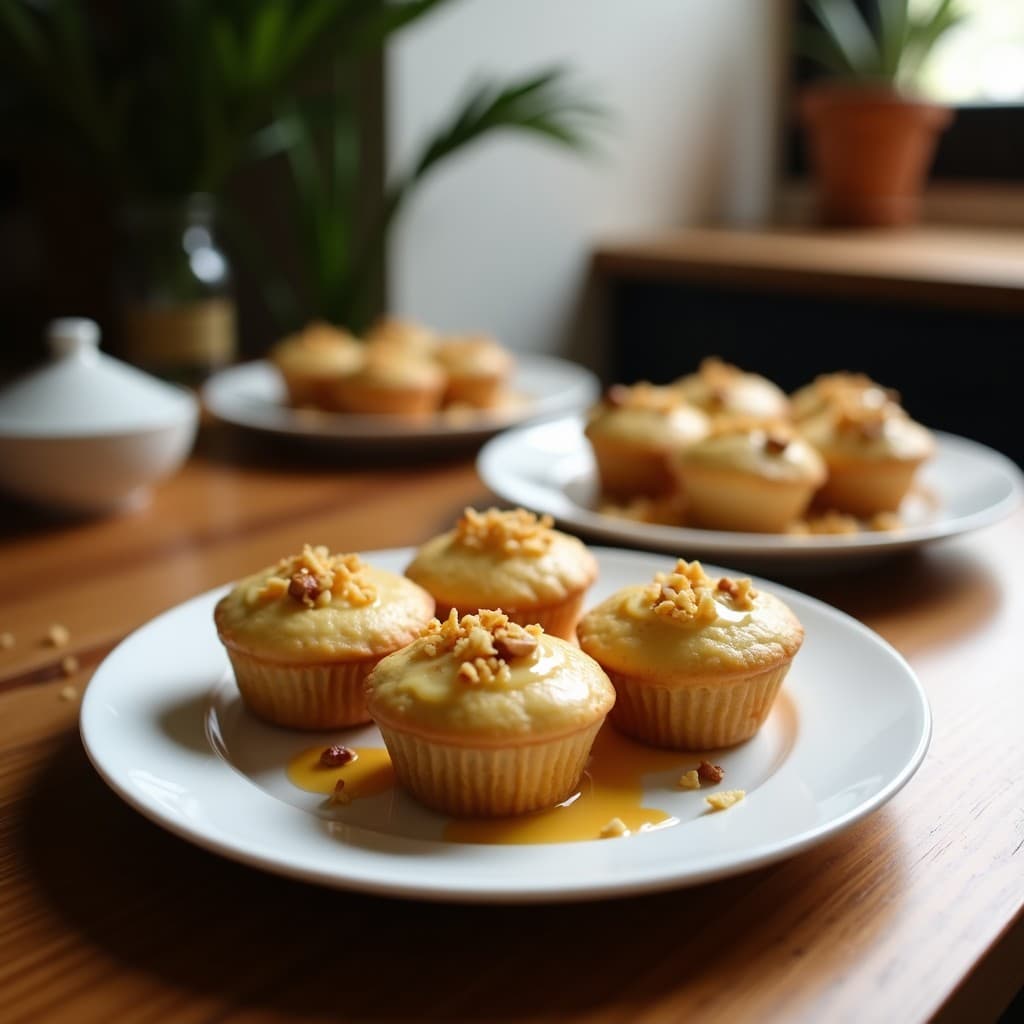 Muffins de Boniato y Semillas de Lino con Glaseado de Tahini: Desayuno Sin Harina y Rico en Omega-3