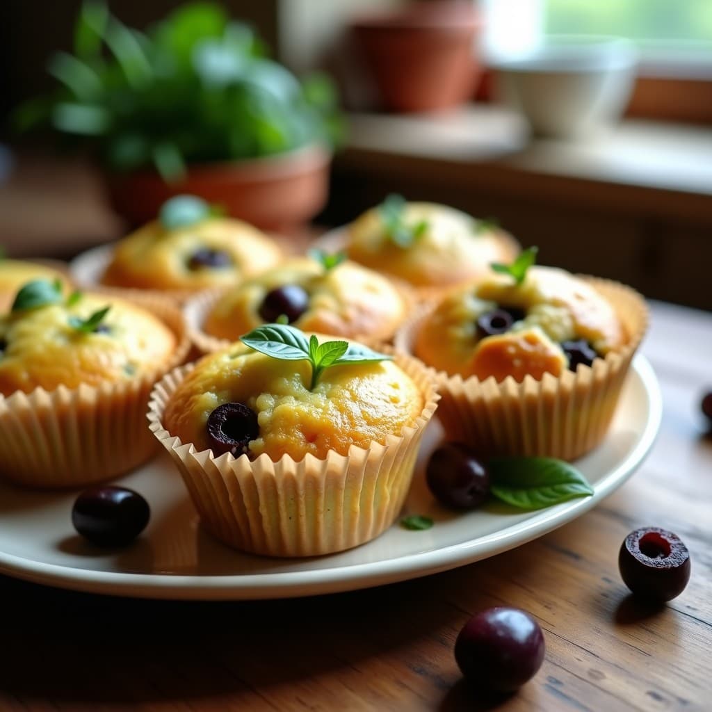 Muffins de Calabacín y Aceitunas Kalamata: Snack Keto para Tupper
