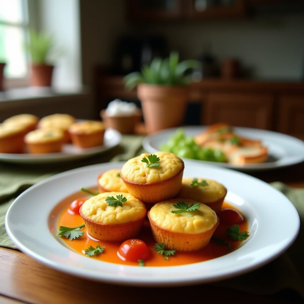 Muffins de Calabacín y Queso de Cabra: Aperitivo Bajo en Carbohidratos en Airfryer