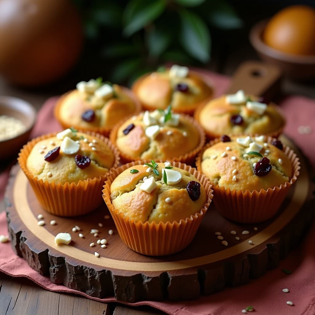 Muffins de Calabacín y Queso de Cabra con Especias de Ras el Hanout: Receta Marroquí en Airfryer