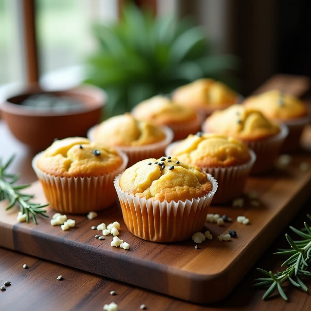 Muffins de Calabacín y Queso de Cabra con Semillas de Amapola: Receta Keto en Thermomix