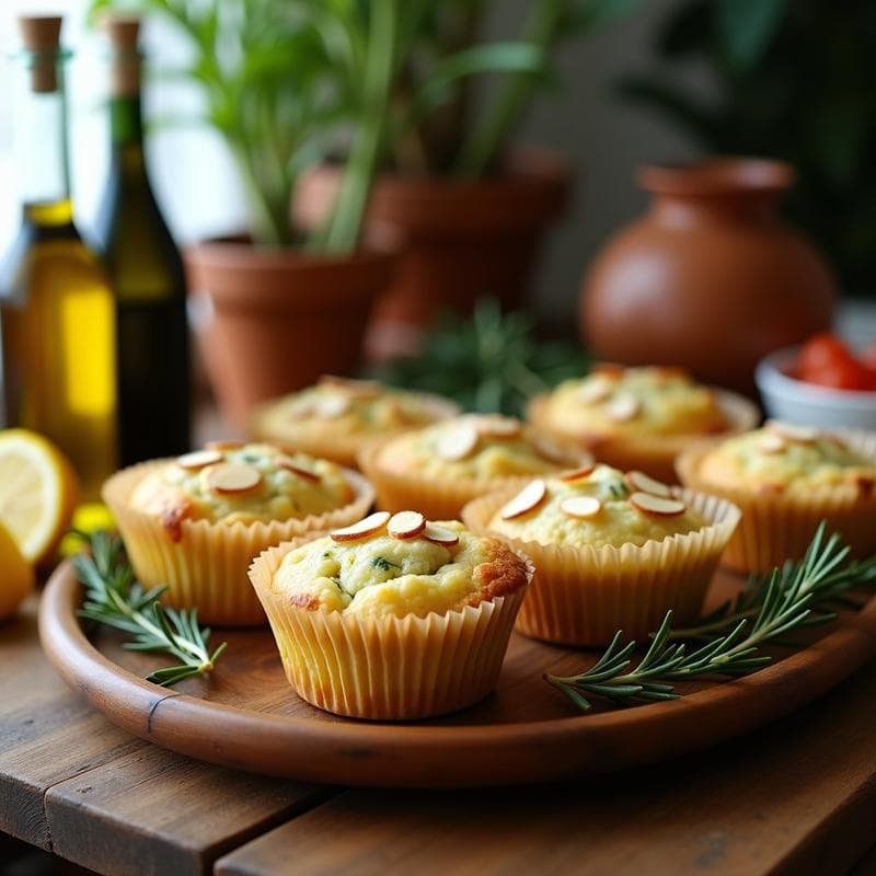 Muffins de Calabacín y Queso Feta: Receta Griega para Desayuno o Cena Ligera