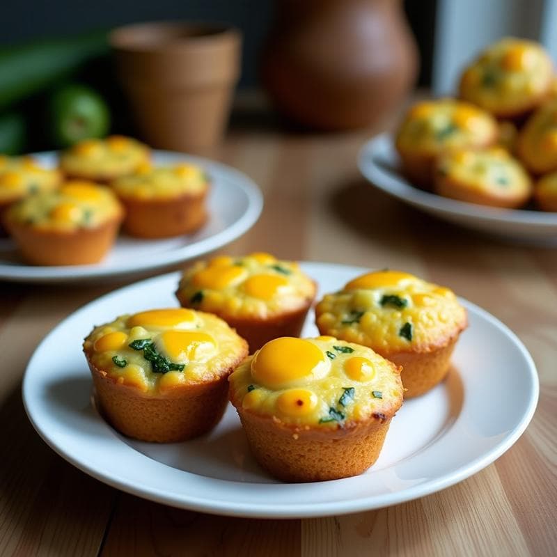 Muffins Salados de Calabacín y Queso Feta con Harina de Coco: Receta Keto en 25 Minutos