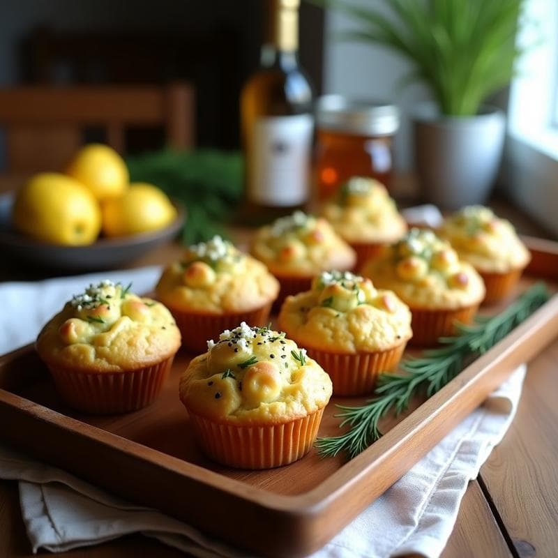 Muffins de Calabacín y Queso Feta con Semillas de Amapola: Desayuno Sin Harina en 20 Minutos