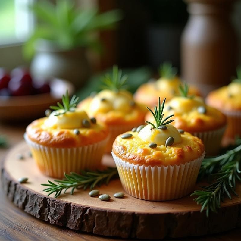 Muffins de Calabacín y Queso de Oveja con Hierbas Provenzales: Receta Sin Harina en Thermomix