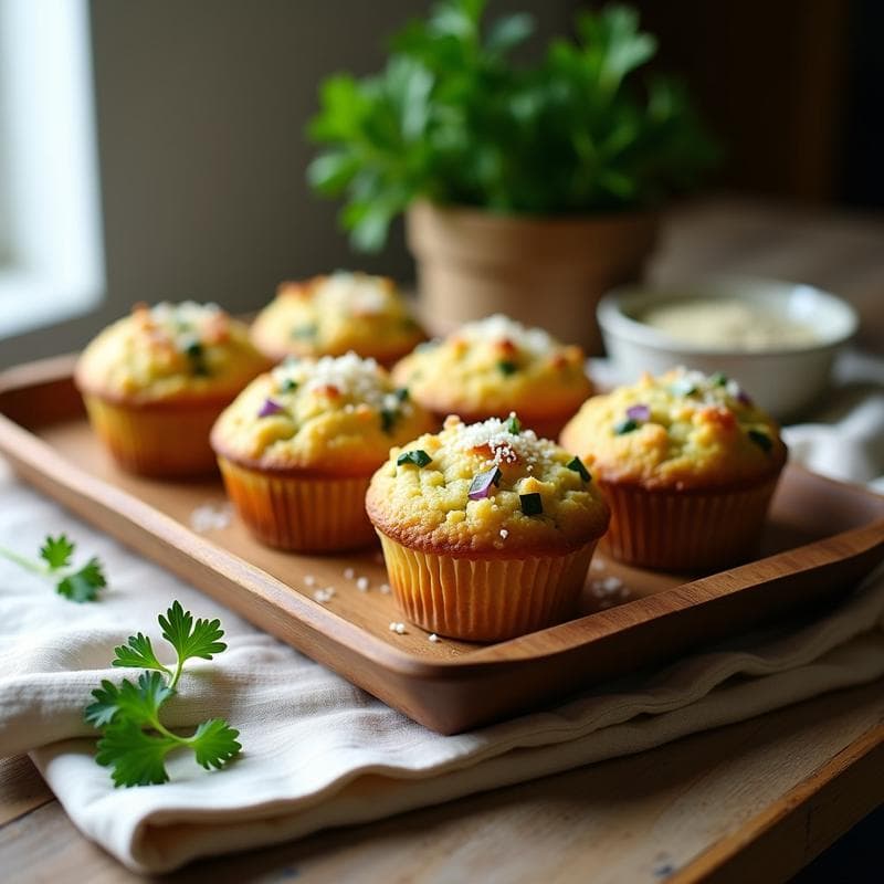 Muffins Salados de Calabacín y Semillas de Chía: Receta Sin Gluten
