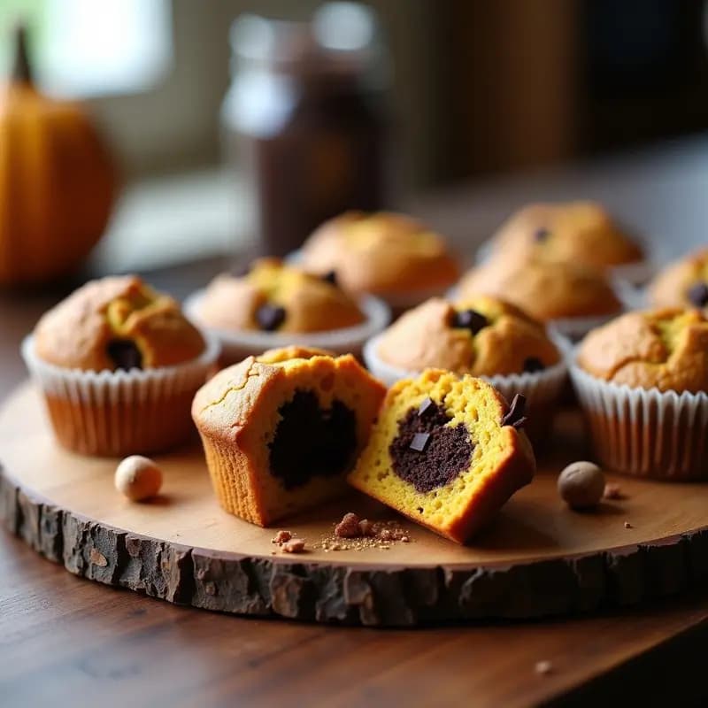 Muffins de Calabaza y Chocolate Negro: Desayuno Keto y Sin Azúcar en Thermomix