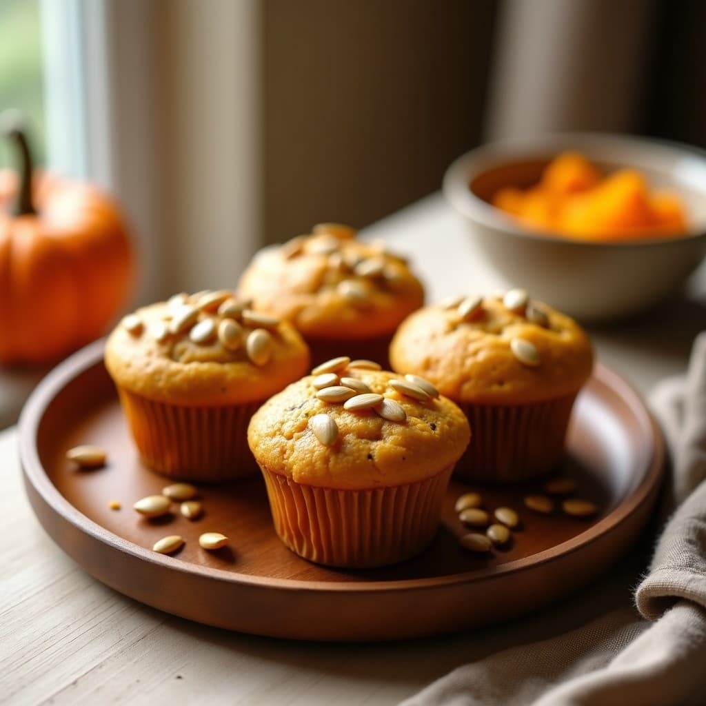 Muffins de Calabaza y Semillas de Girasol: Snack Keto Sin Harina y Sin Azúcar