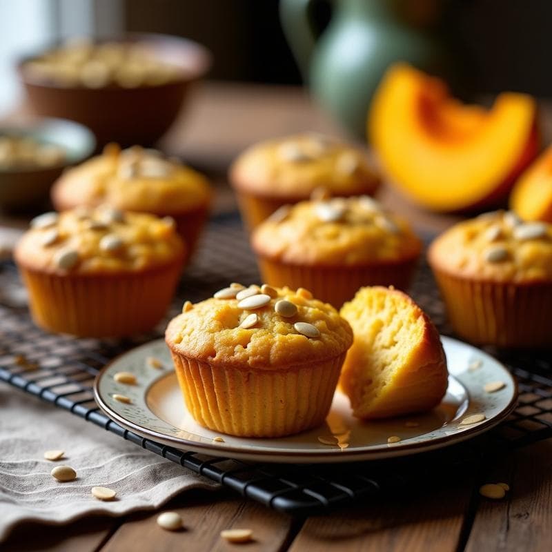 Muffins de Calabaza Kabocha y Queso de Almendras: Snack Keto Sin Harina