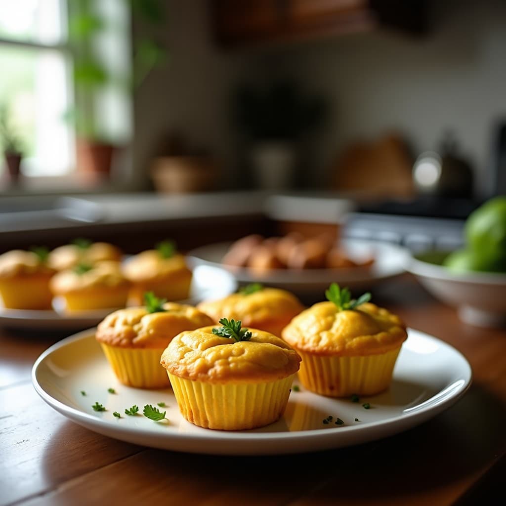Muffins de Calabaza Kabocha y Queso Feta: Desayuno Sin Gluten y Rico en Hierro en Airfryer
