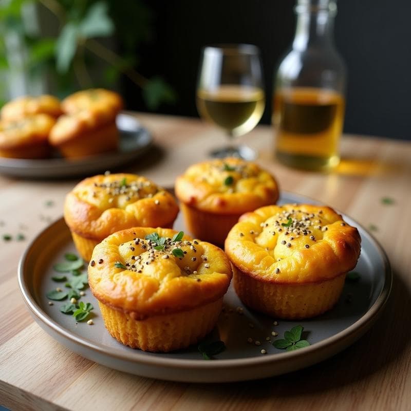 Muffins de Calabaza Kabocha y Queso Feta con Especias de Zaatar: Desayuno Libro de Oriente Medio