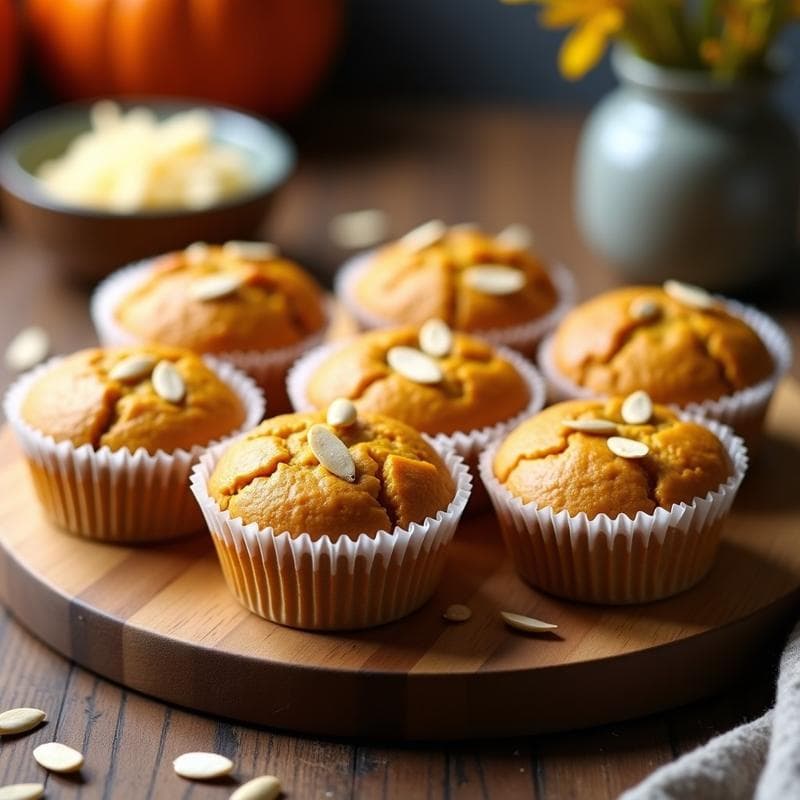 Muffins de Calabaza y Queso de Almendras: Desayuno Keto en Airfryer Sin Azúcar