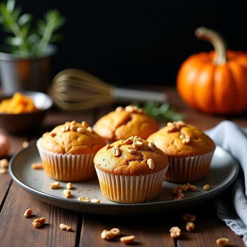 Muffins de Calabaza y Semillas de Calabaza con Toque de Canela: Desayuno Keto