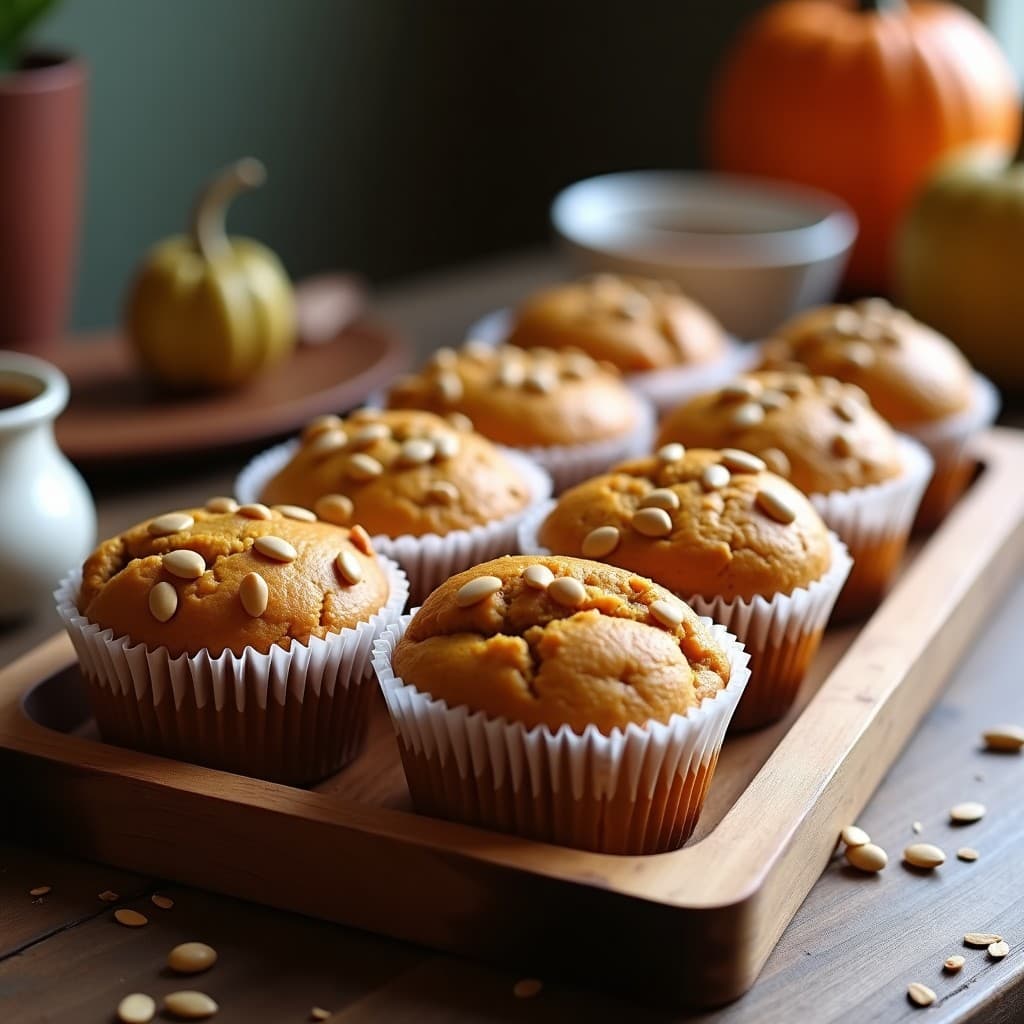 Muffins de Calabaza y Semillas de Lino: Desayuno Vegano Sin Harina en Thermomix