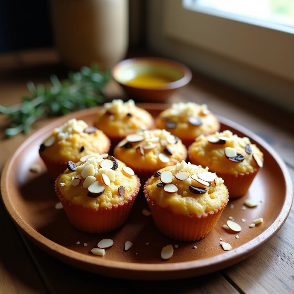 Muffins Salados de Harina de Castaña y Champiñones: Receta Sans Gluten para el Desayuno