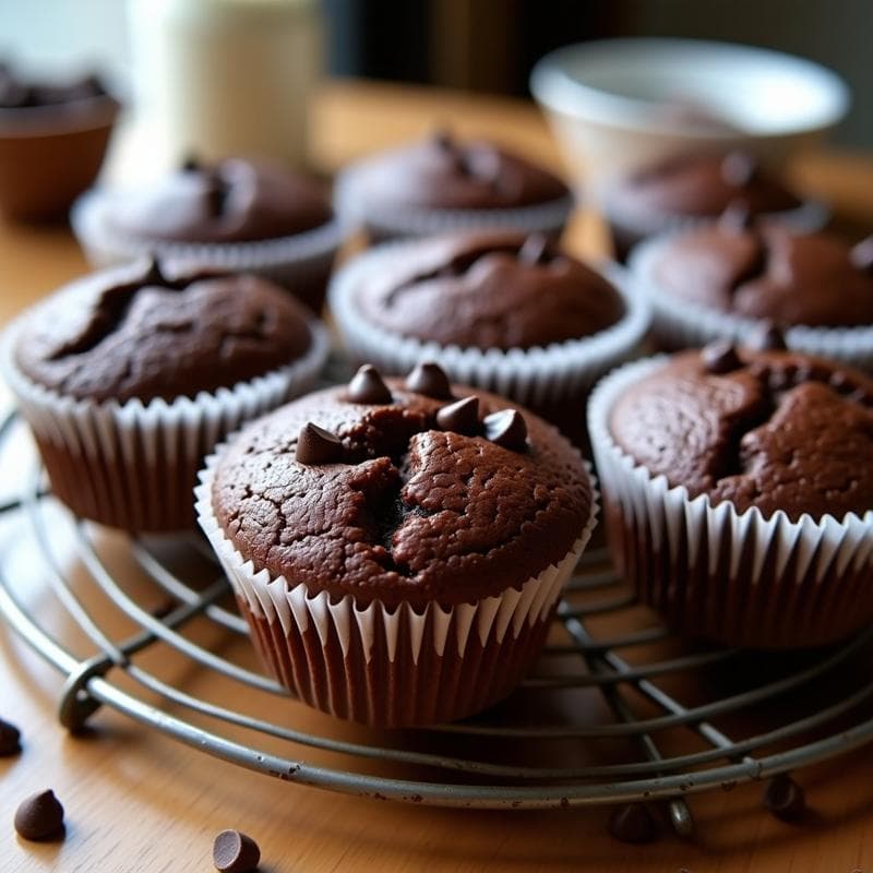 Muffins de Chocolate y Aquafaba: Postre Vegano Sin Huevo y Esponjoso