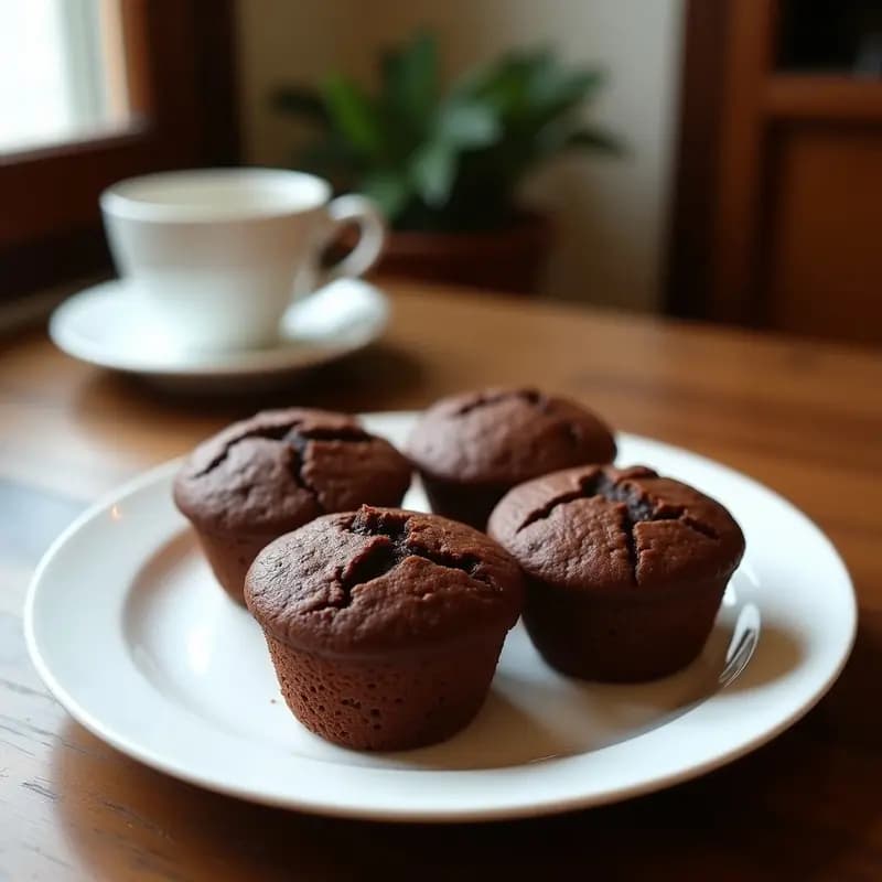 Muffins de Chocolate y Espaguetis de Calabacín: Desayuno Sin Harina que Sorprende
