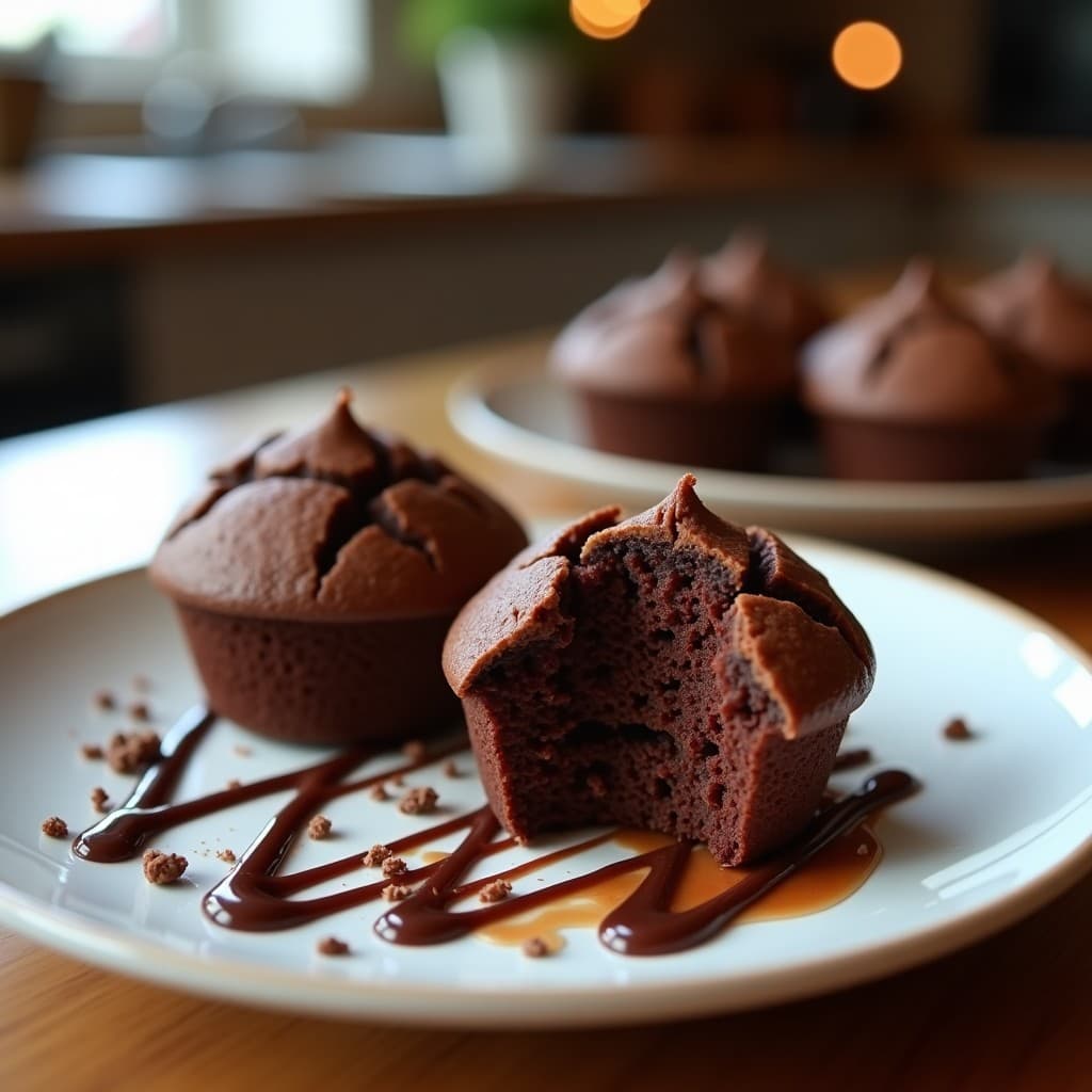 Muffins de Chocolate y Puré de Boniato: Desayuno sin gluten y alto en fibra