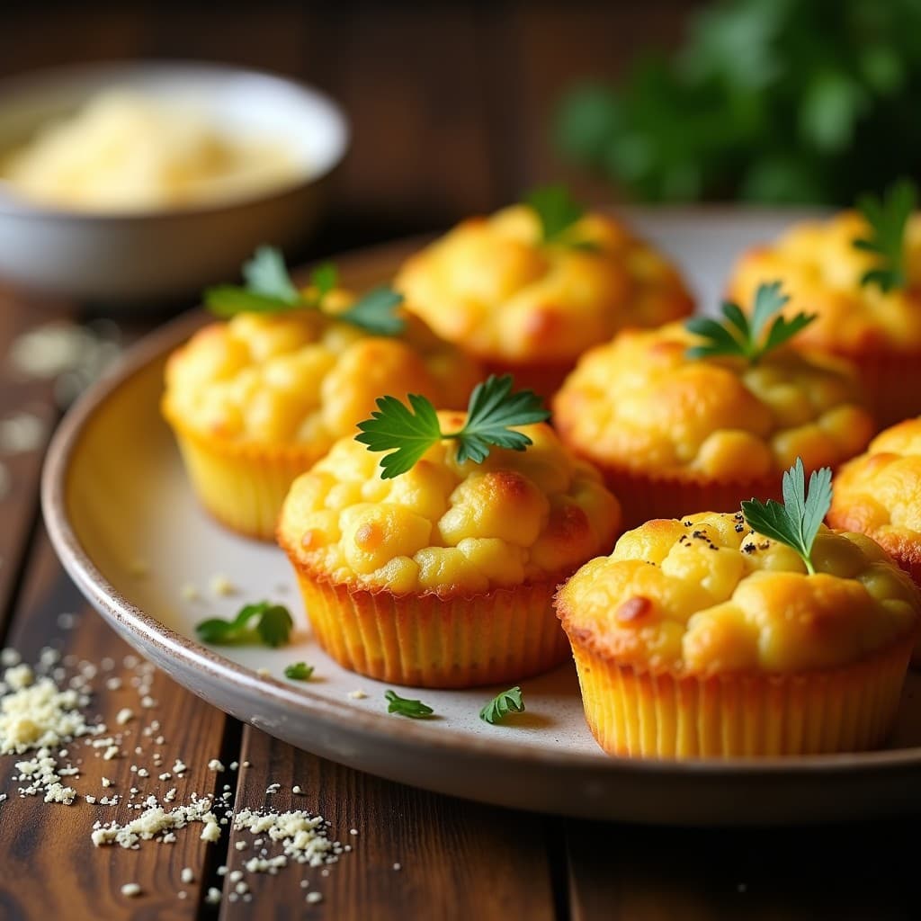 Muffins Salados de Coliflor y Azafrán: Receta Sin Harina y Baja en Calorías en Airfryer