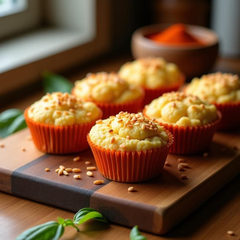 Muffins Salados de Coliflor y Pimentón Ahumado: Receta Keto en Thermomix Sin Harina