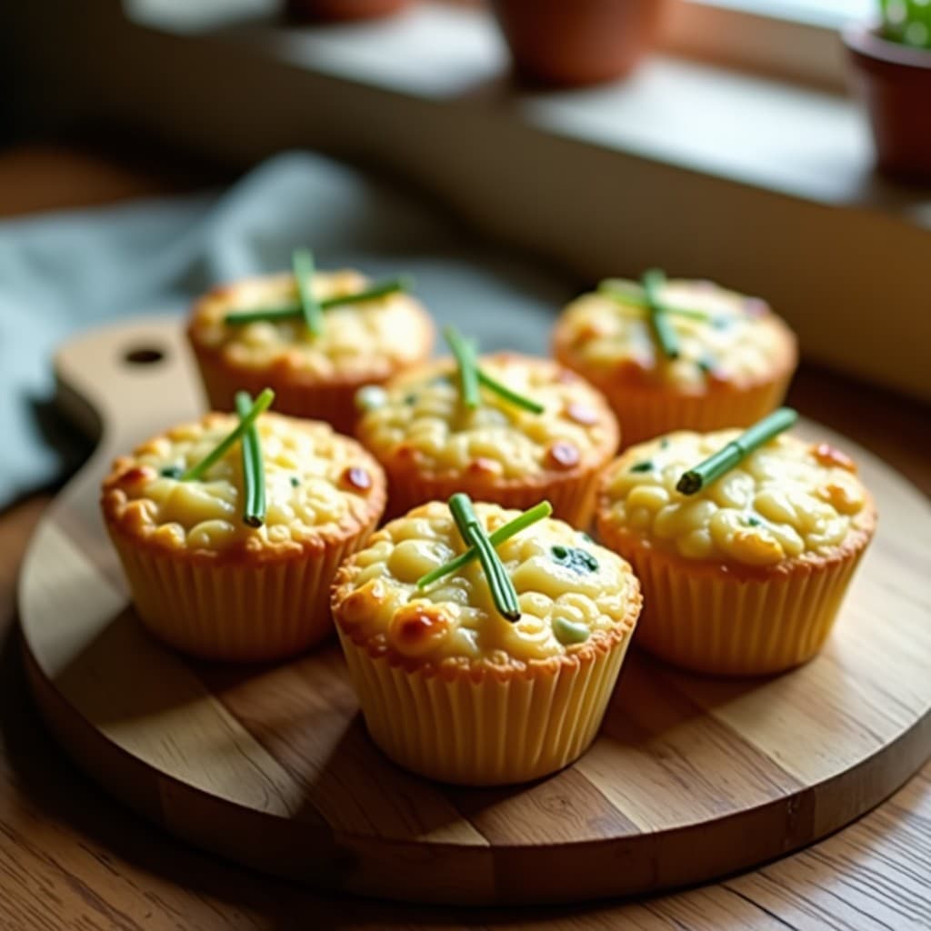 Muffins Salados de Espárrago Blanco y Queso de Anacardo: Receta Sin Horno en Airfryer