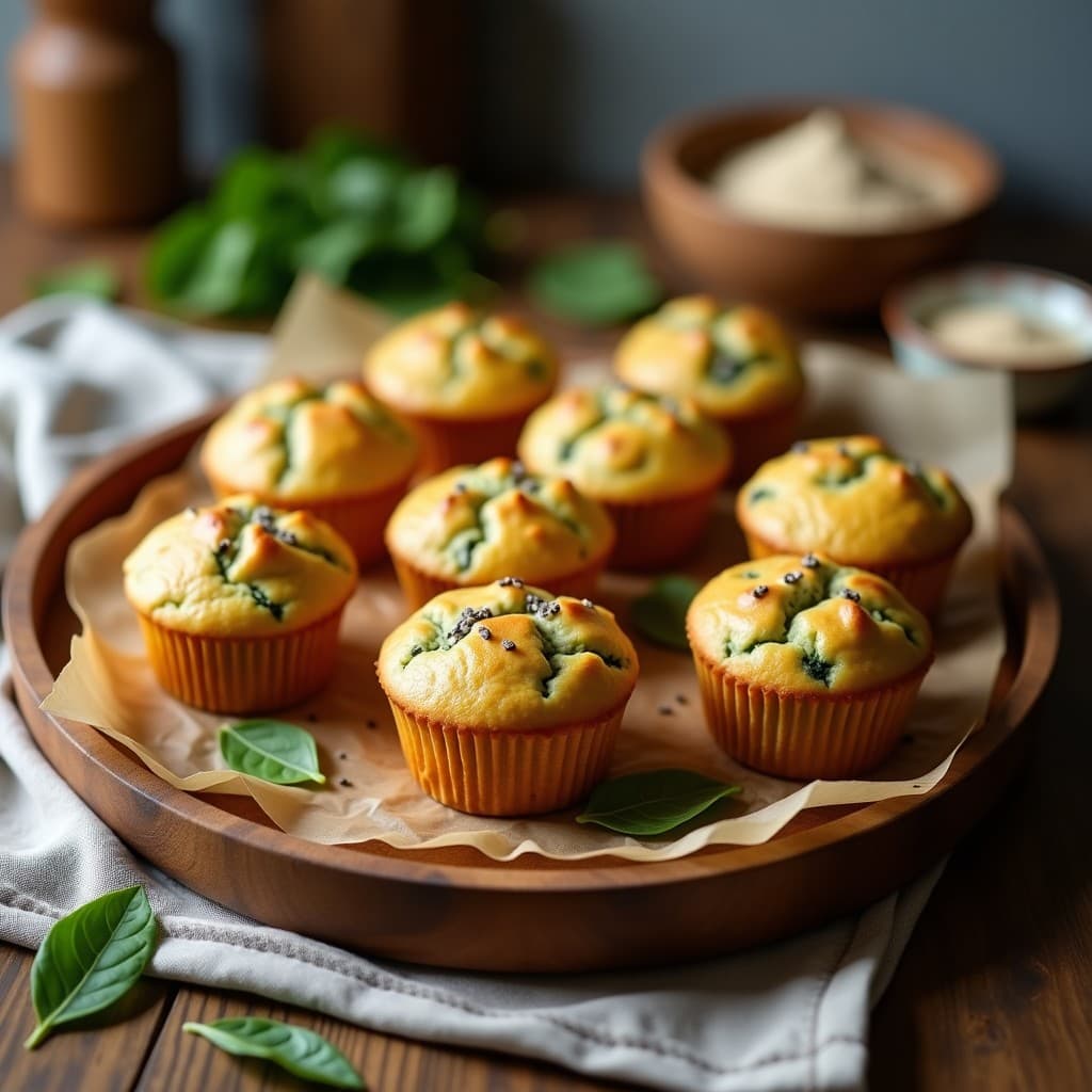 Muffins Salados de Espinacas y Harina de Almendra: Desayuno Keto Sin Lactosa