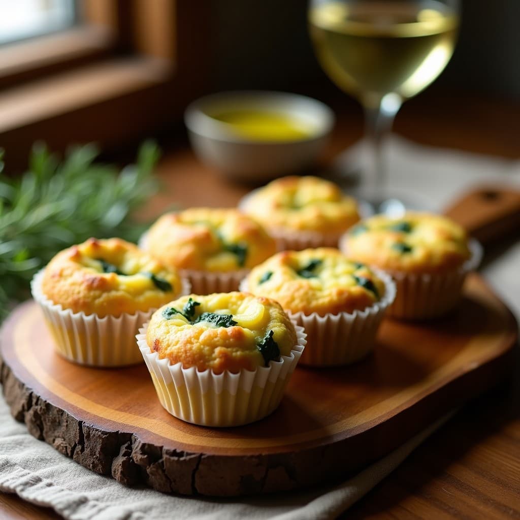 Muffins de Espinacas y Queso de Oveja: Aperitivo Francés y Sin Gluten en Airfryer