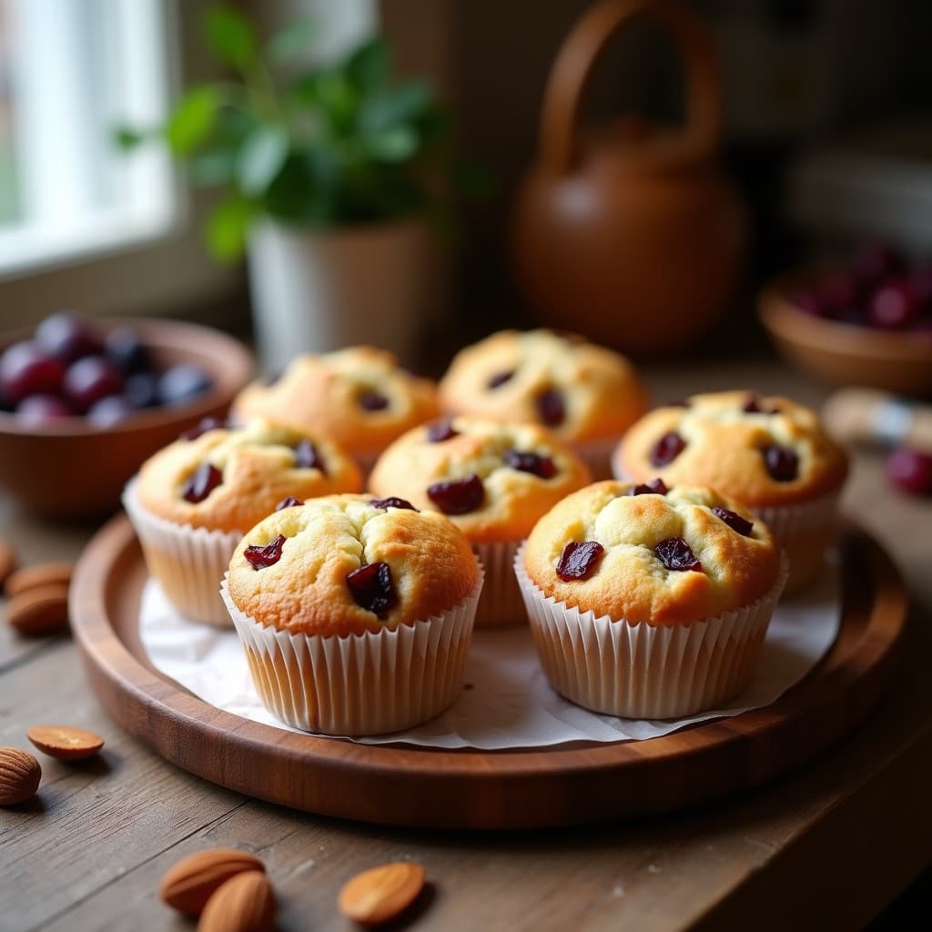 Muffins de Harina de Almendra y Ciruelas Pasas: Desayuno Keto con Toque titulado