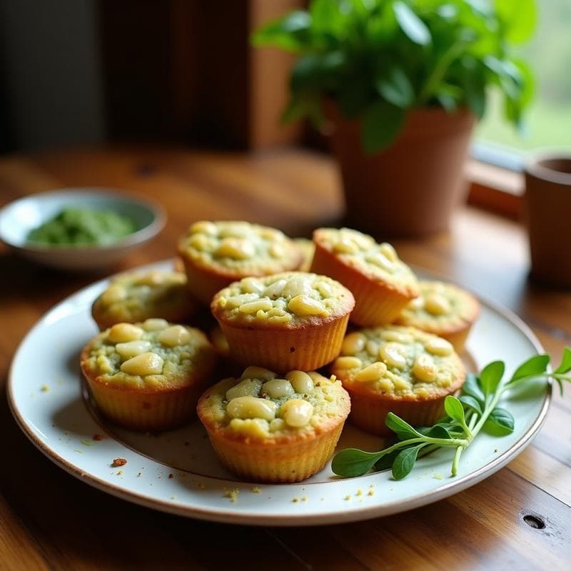 Muffins Salados de Harina de Almendra y Pesto de Rúcula: Receta Keto para Desayunos o Cenas