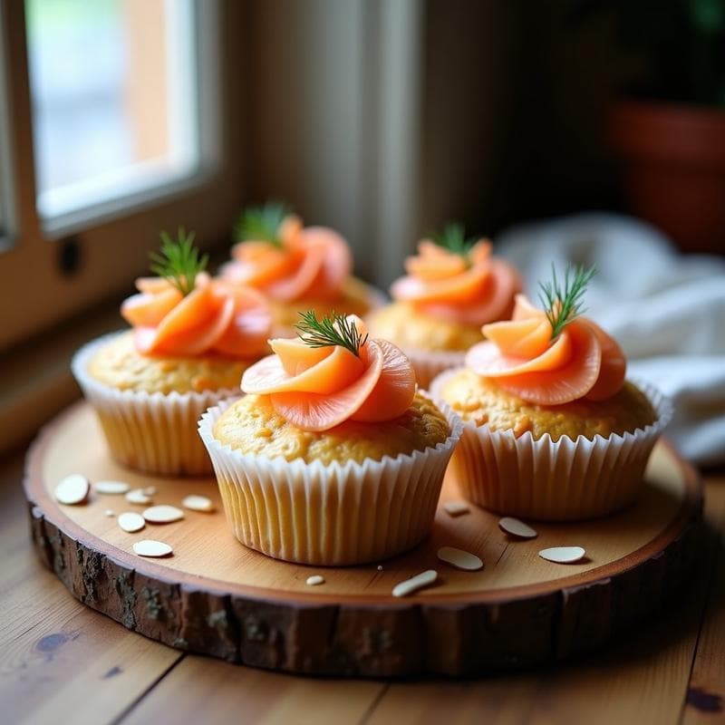 Muffins Salados de Harina de Almendra y Salmón Ahumado: Receta Keto para Tupper